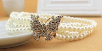 Belt ABS Pearl Diamante BFly