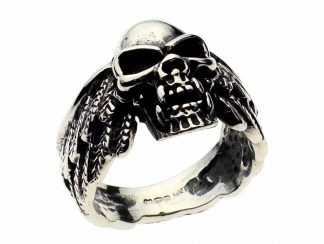 Ring Silver Skull With Wings