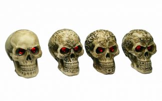 Skull Red Eyes Set Of 4