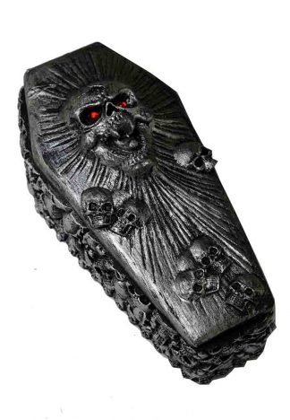 Box Coffin With Skulls