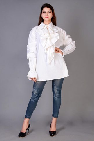 Dark Star Shirt White Frilly Front