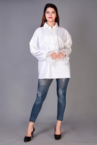 Dark Star Shirt White Lace Front