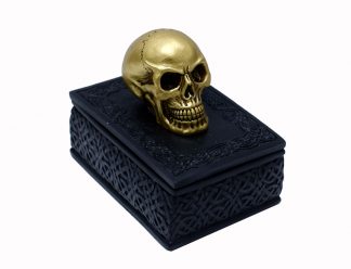 Skull Gold On Black Box