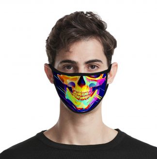 Mask Skull Smiling Colourful