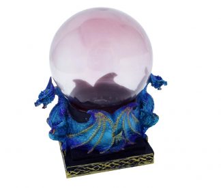 Dragons Blue With Glass Ball