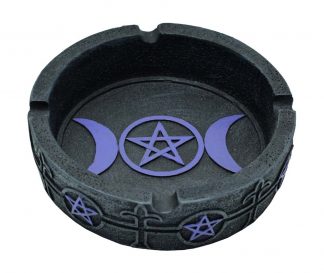 Ashtray Black Purple 3 Moon