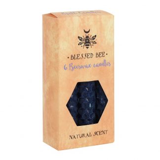 Spell Candle Beeswax Blue 6