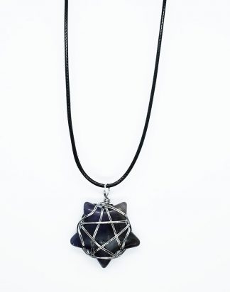 Necklace Star Amethyst Pentagram