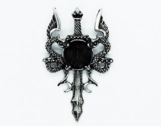 Pendant Dragons Sword Obsidian