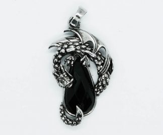 Pendant Dragon On Drop Obsidia